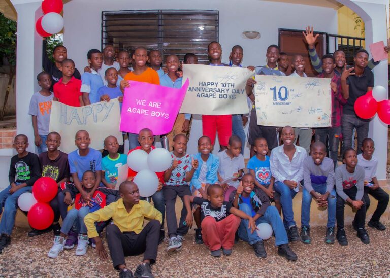 THE AGAPE BOYS CENTER CELEBRATES ITS 10TH ANNIVERSARY, 10 YEARS OF TRANSFORMATION AND HOPE FOR YOUNG BOYS FROM THE STREETS AND DISADVANTAGE FAMILIES.